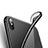 Housse Ultra Fine TPU Souple Transparente C12 pour Apple iPhone Xs Noir Petit
