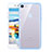Housse Ultra Fine TPU Souple Transparente H01 pour Apple iPhone SE (2020) Bleu Ciel