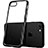 Housse Ultra Fine TPU Souple Transparente H07 pour Apple iPhone 7 Noir Petit