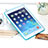 Housse Ultra Fine TPU Souple Transparente pour Apple iPad Air Bleu Petit