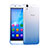 Housse Ultra Fine Transparente Souple Degrade pour Huawei Y6 Bleu