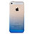 Housse Ultra Slim Transparente Souple Degrade pour Apple iPhone 5S Bleu Petit