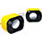 Mini Haut-Parleur Enceinte Portable Haut Parleur Jaune Petit