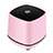 Mini Haut-Parleur Enceinte Portable Haut Parleur W06 Rose