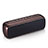 Mini Haut Parleur Enceinte Portable Sans Fil Bluetooth Haut-Parleur S09 Marron Petit