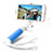 Perche de Selfie Filaire Baton de Selfie Cable Extensible de Poche Universel S10 Bleu Ciel Petit