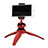 Perche de Selfie Trepied Sans Fil Bluetooth Baton de Selfie Extensible de Poche Universel T09 Rouge Petit