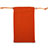 Pochette Velour Housse Universel Orange Petit