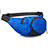 Sacs Banane Ceinture de Course Reglable Etanche Universel S09 Bleu