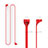 Sangle de Sport Silicone Cable Anti-Perdu C03 pour Apple AirPods Rouge Petit