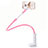 Support de Bureau Support Smartphone Flexible Universel Pliable Rotatif 360 T10 Rose