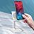 Support de Bureau Support Smartphone Universel K08 Argent Petit