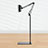 Support de Bureau Support Tablette Flexible Universel Pliable Rotatif 360 D02 pour Apple iPad 10.2 (2019) Noir Petit