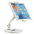 Support de Bureau Support Tablette Flexible Universel Pliable Rotatif 360 H06 pour Apple iPad 4 Blanc