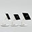 Support de Bureau Support Tablette Flexible Universel Pliable Rotatif 360 H06 pour Apple iPad 4 Blanc Petit