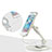 Support de Bureau Support Tablette Flexible Universel Pliable Rotatif 360 H06 pour Huawei Honor Pad 2 Blanc Petit