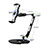 Support de Bureau Support Tablette Flexible Universel Pliable Rotatif 360 H08 pour Huawei Honor Pad 2 Noir Petit