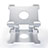 Support de Bureau Support Tablette Flexible Universel Pliable Rotatif 360 H09 pour Apple iPad Pro 10.5 Blanc Petit