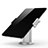 Support de Bureau Support Tablette Flexible Universel Pliable Rotatif 360 K12 pour Apple iPad Air 3 Argent