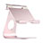 Support de Bureau Support Tablette Flexible Universel Pliable Rotatif 360 K15 pour Amazon Kindle 6 inch Or Rose Petit