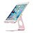 Support de Bureau Support Tablette Flexible Universel Pliable Rotatif 360 K15 pour Huawei MatePad 5G 10.4 Or Rose Petit