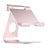 Support de Bureau Support Tablette Flexible Universel Pliable Rotatif 360 K15 pour Samsung Galaxy Tab A7 4G 10.4 SM-T505 Or Rose Petit