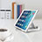 Support de Bureau Support Tablette Flexible Universel Pliable Rotatif 360 K16 pour Apple iPad Air 2 Argent Petit