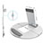 Support de Bureau Support Tablette Flexible Universel Pliable Rotatif 360 K16 pour Huawei Mediapad T1 8.0 Argent Petit