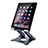 Support de Bureau Support Tablette Flexible Universel Pliable Rotatif 360 K18 pour Huawei MatePad 10.8 Gris Fonce