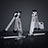 Support de Bureau Support Tablette Flexible Universel Pliable Rotatif 360 K19 pour Huawei Honor Pad 5 8.0 Argent Petit