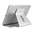 Support de Bureau Support Tablette Flexible Universel Pliable Rotatif 360 K21 pour Apple iPad Pro 12.9 Argent