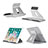 Support de Bureau Support Tablette Flexible Universel Pliable Rotatif 360 K21 pour Samsung Galaxy Tab 4 7.0 SM-T230 T231 T235 Argent Petit