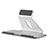 Support de Bureau Support Tablette Flexible Universel Pliable Rotatif 360 K21 pour Samsung Galaxy Tab A 9.7 T550 T555 Argent Petit