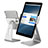 Support de Bureau Support Tablette Flexible Universel Pliable Rotatif 360 K21 pour Samsung Galaxy Tab S 8.4 SM-T700 Argent Petit