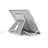 Support de Bureau Support Tablette Flexible Universel Pliable Rotatif 360 K21 pour Samsung Galaxy Tab S 8.4 SM-T700 Argent Petit
