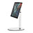 Support de Bureau Support Tablette Flexible Universel Pliable Rotatif 360 K28 pour Apple iPad Air 2 Blanc