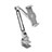 Support de Bureau Support Tablette Flexible Universel Pliable Rotatif 360 T43 pour Huawei Honor Pad 2 Argent Petit
