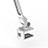 Support de Bureau Support Tablette Flexible Universel Pliable Rotatif 360 T43 pour Huawei Honor Pad 2 Argent Petit