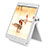 Support de Bureau Support Tablette Universel T28 pour Apple iPad Mini 4 Blanc