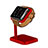 Support de Station de Charge Pied Support Crochet pour Apple iWatch 5 44mm Rouge