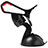 Support de Voiture avec Ventouse Universel H07 Noir Petit