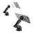 Support de Voiture Magnetique Aimant Universel S02 Argent Petit