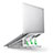 Support Ordinateur Portable Universel K03 pour Apple MacBook Pro 13 pouces (2020) Argent Petit