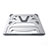 Support Ordinateur Portable Universel K03 pour Apple MacBook Pro 13 pouces (2020) Argent Petit