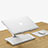 Support Ordinateur Portable Universel K07 pour Apple MacBook Pro 13 pouces Retina Argent Petit