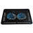 Support Ordinateur Portable Ventilateur de Refroidissement Radiateur Universel 9 Pouces a 14 Pouces S01 pour Apple MacBook 12 pouces Noir Petit