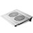 Support Ordinateur Portable Ventilateur de Refroidissement Radiateur Universel 9 Pouces a 16 Pouces M05 pour Apple MacBook Pro 13 pouces Argent