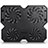 Support Ordinateur Portable Ventilateur de Refroidissement Radiateur Universel 9 Pouces a 16 Pouces M06 pour Apple MacBook Air 13 pouces Noir Petit