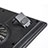 Support Ordinateur Portable Ventilateur de Refroidissement Radiateur Universel 9 Pouces a 16 Pouces M09 pour Apple MacBook Air 13.3 pouces (2018) Noir Petit