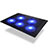 Support Ordinateur Portable Ventilateur de Refroidissement Radiateur Universel 9 Pouces a 16 Pouces M09 pour Apple MacBook Air 13 pouces (2020) Noir